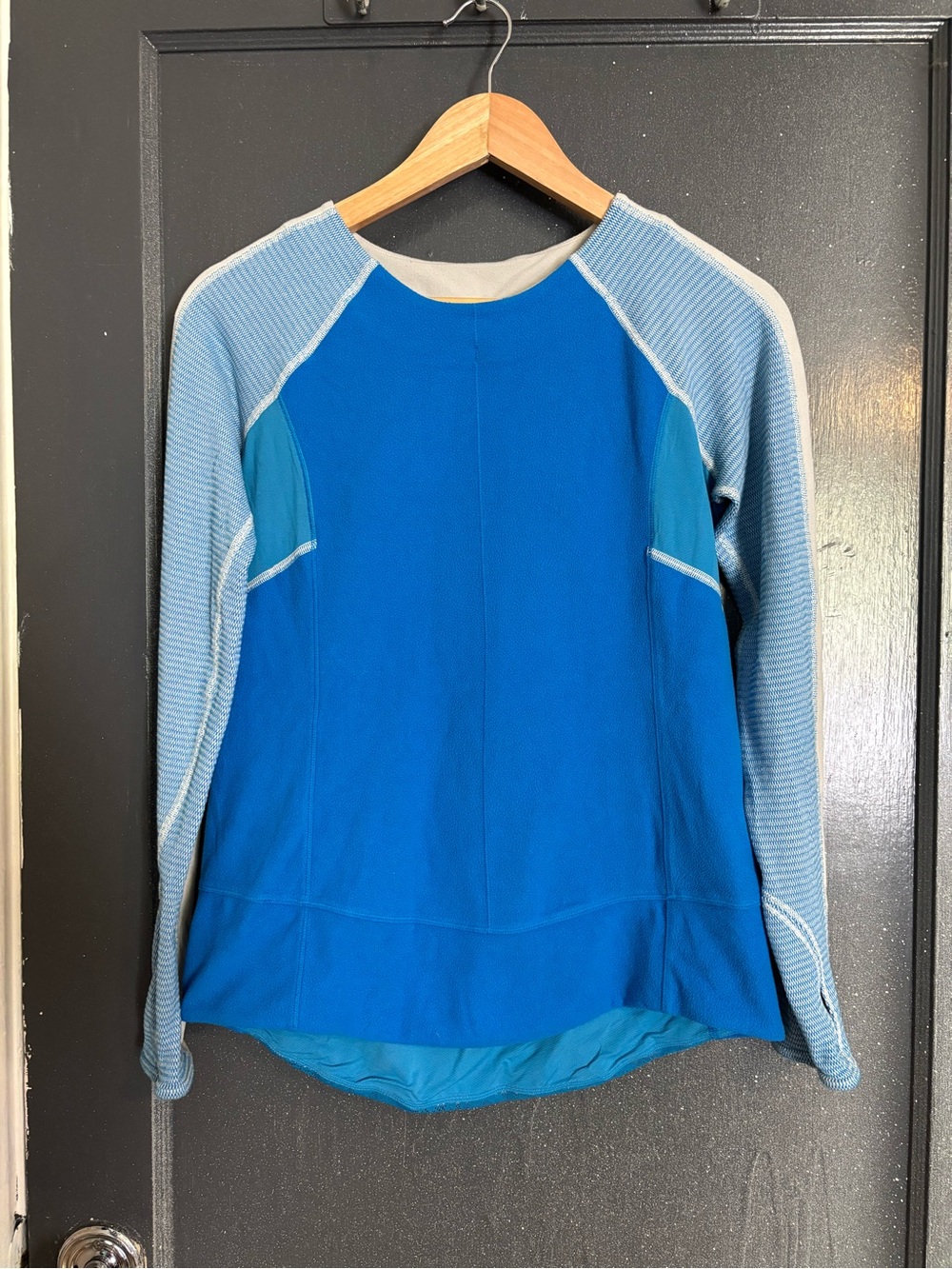 lululemon athletica Blue Layered Crewneck Pullover